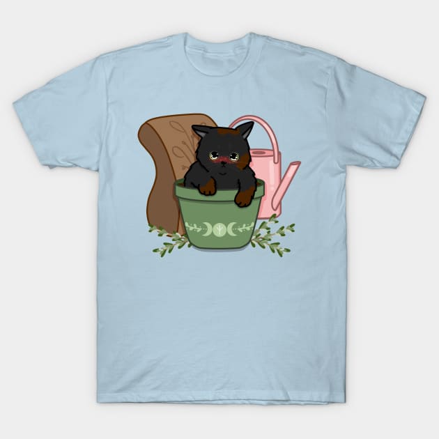 Naughty black cat T-Shirt by Cat Pants Attack